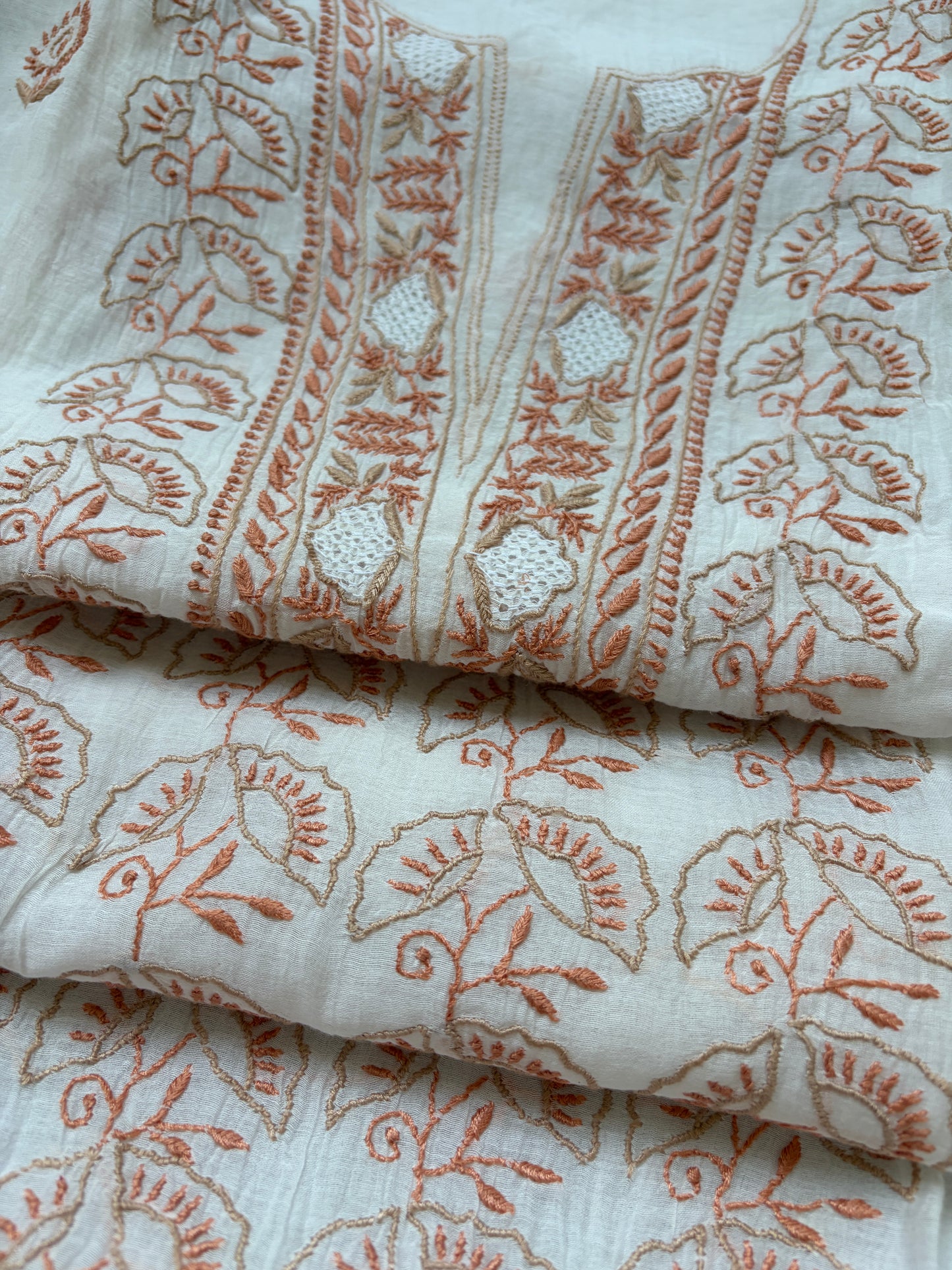 Chanderi Chikankari Kurta Dupatta