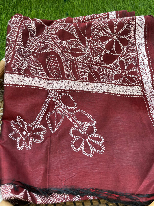 Silk Kantha Dupatta