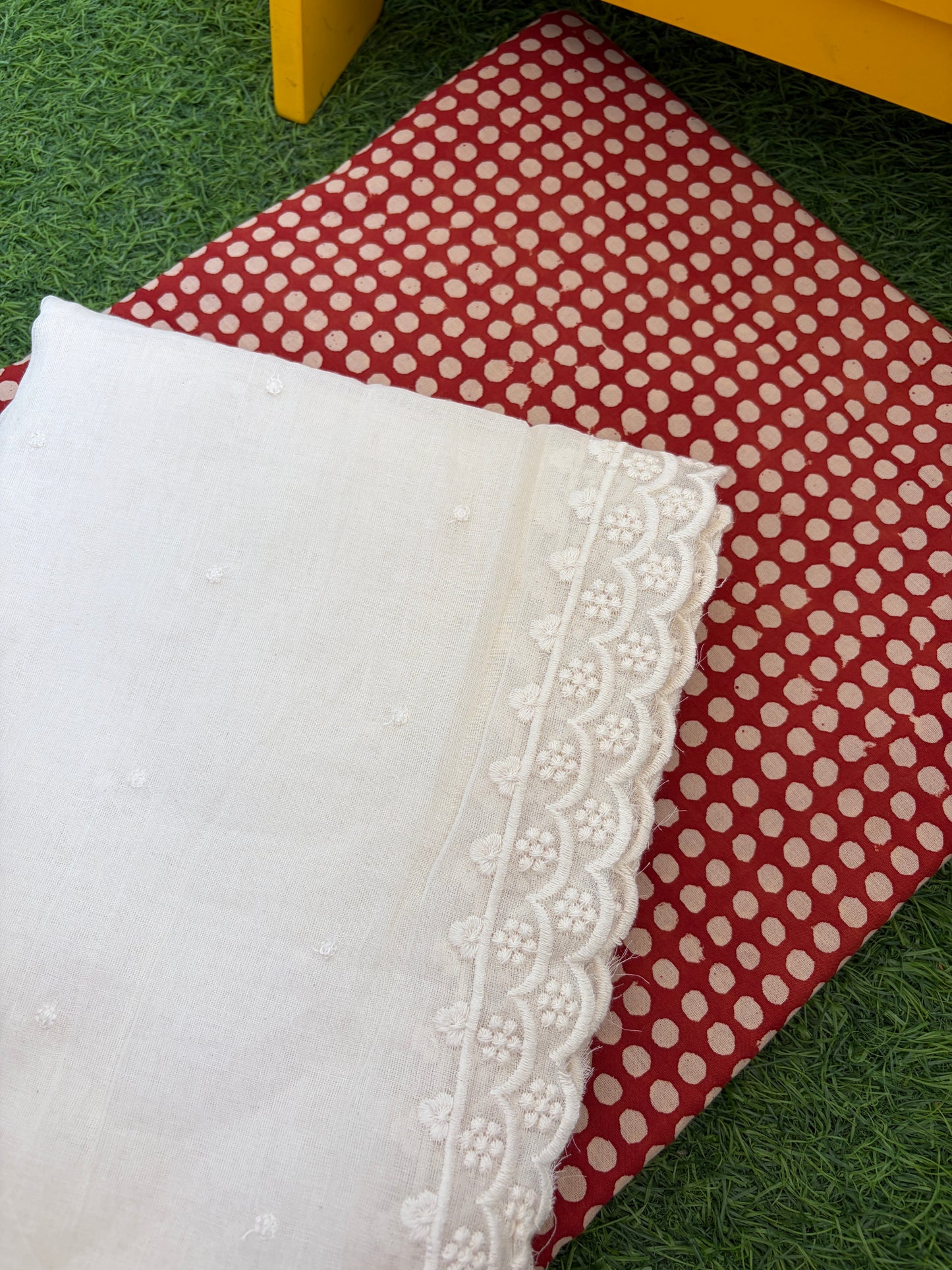 Kurta Bottom scalloped Dupatta
