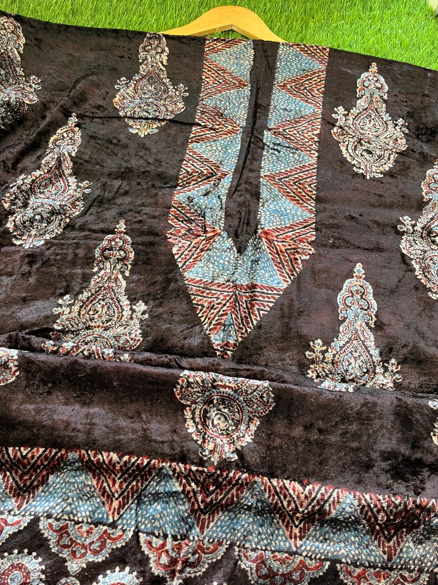Velvet Ajrakh Kurta
