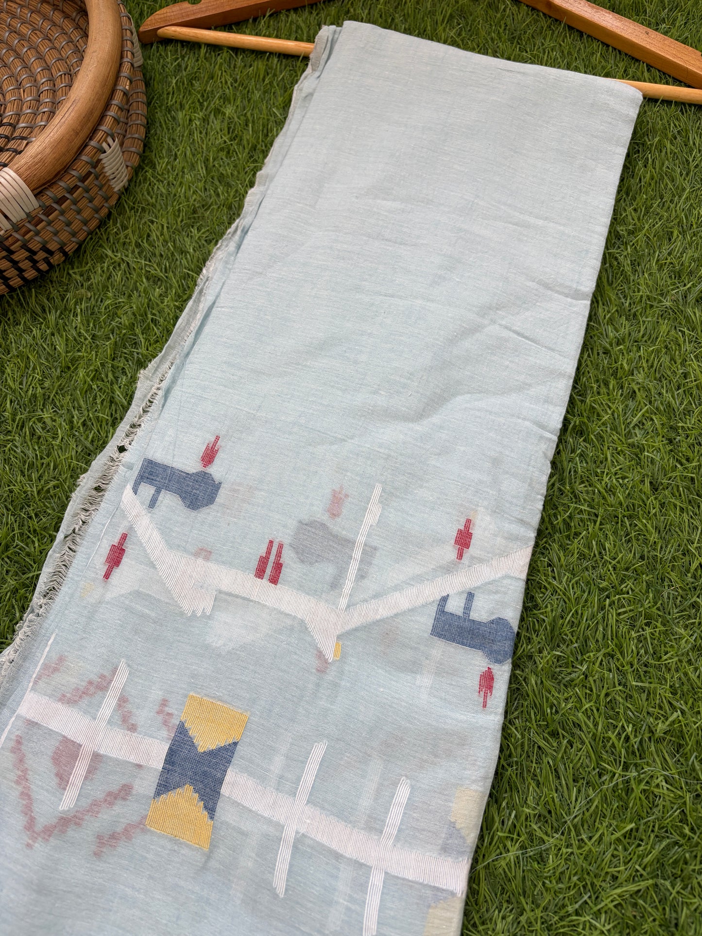 Jaamdani mul fabric