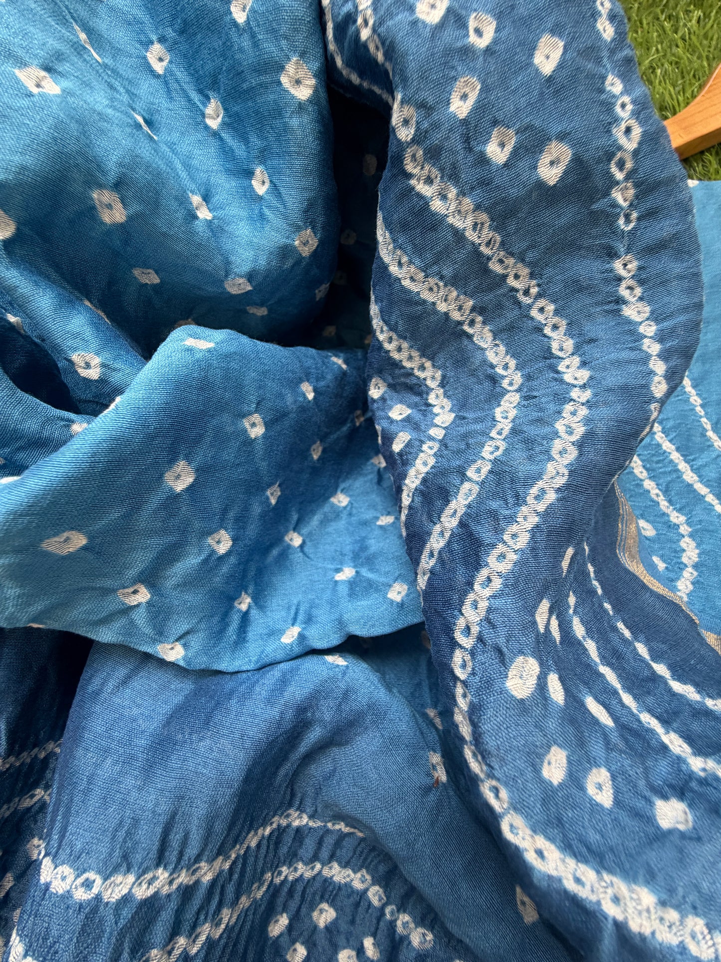 Chanderi Bandhani kurta dupatta