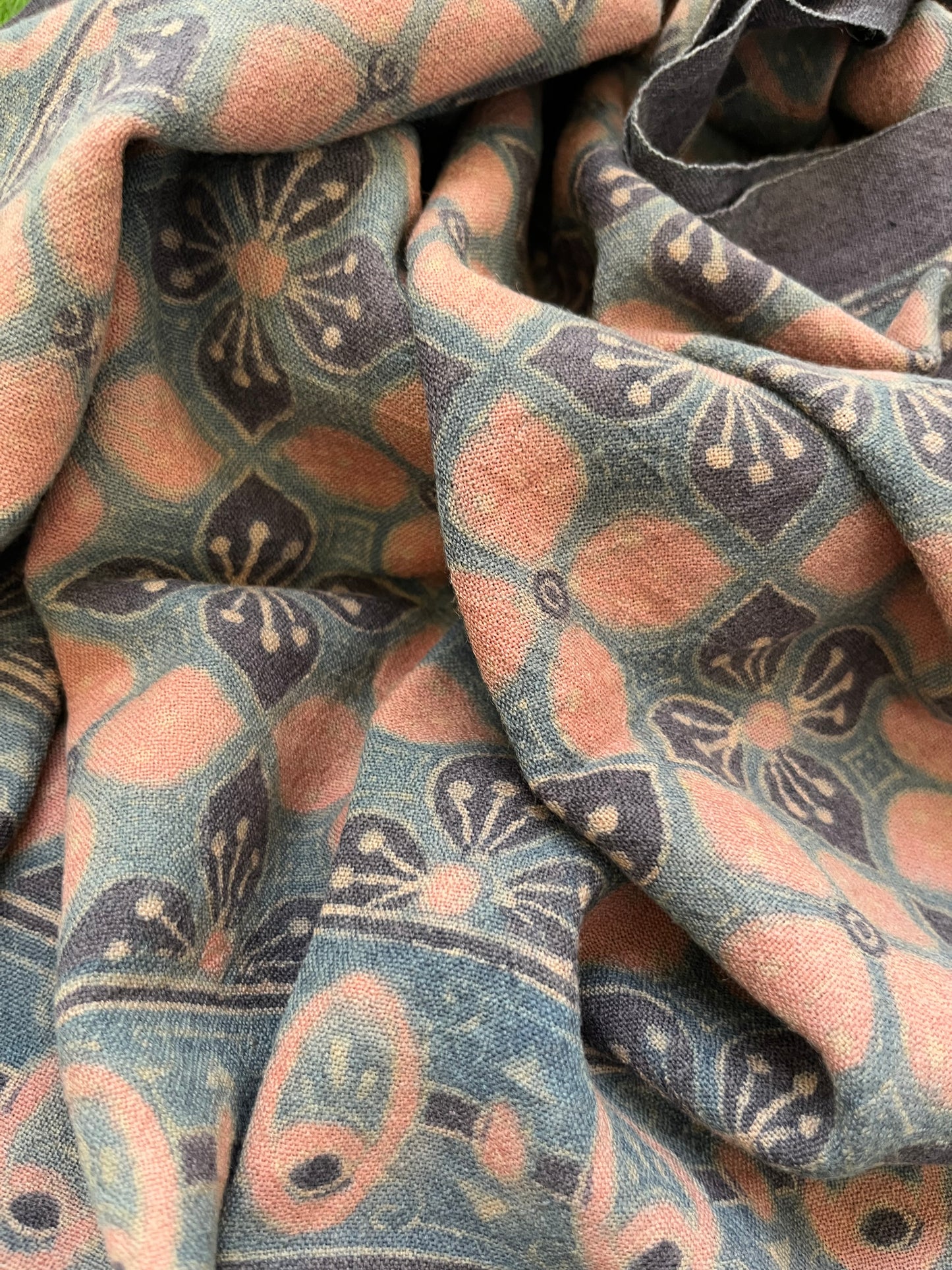 Handwoven ajrakh shawl