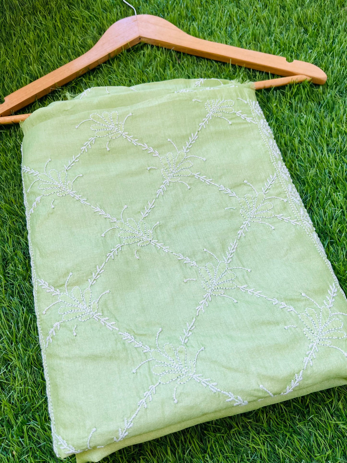 Tussar Silk Chikankari kurta