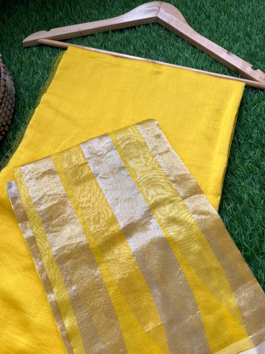 त्योहार् -Banarasi organza dupatta chanderi fabric