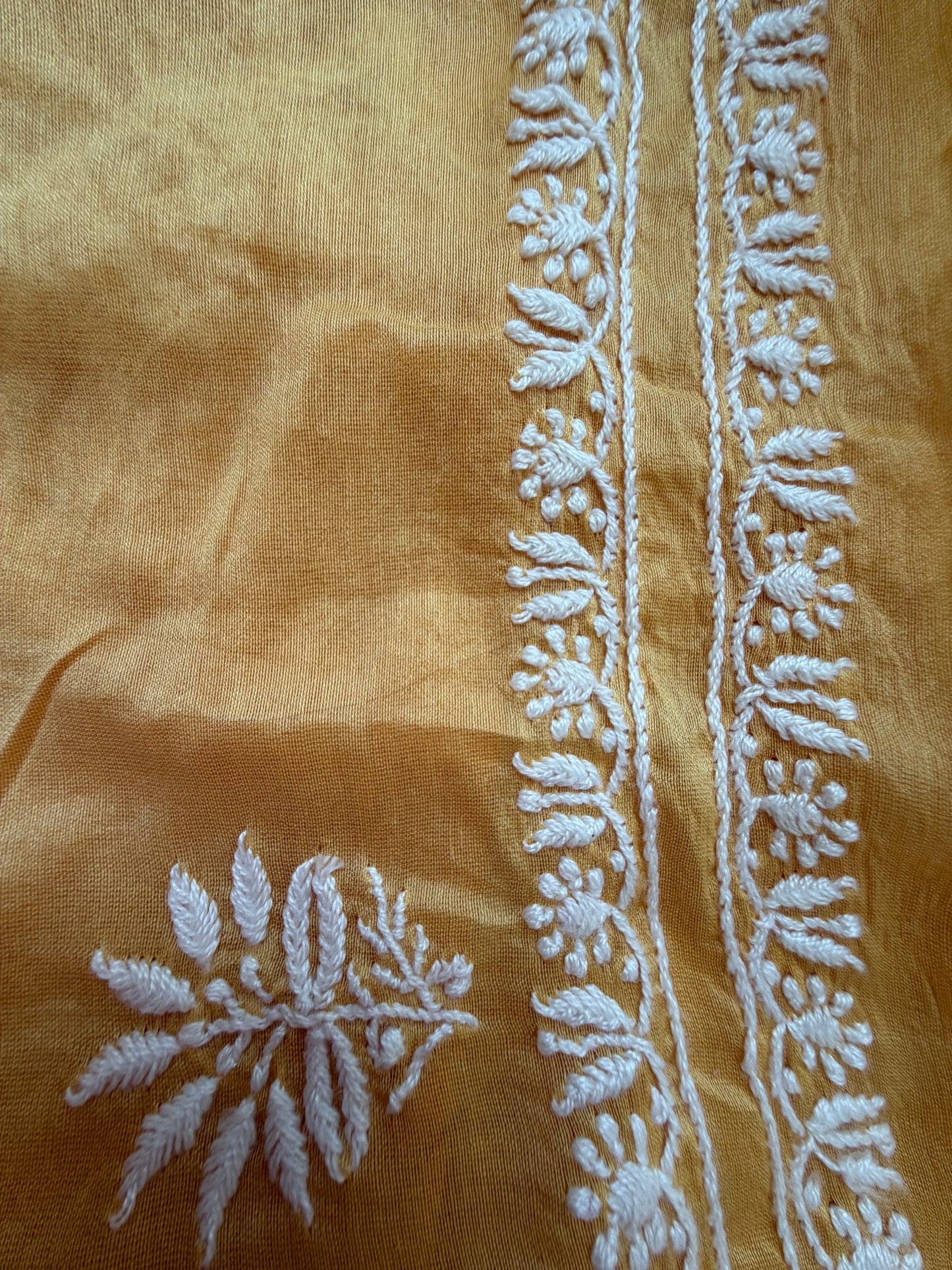 Chikankari chanderi Kurta