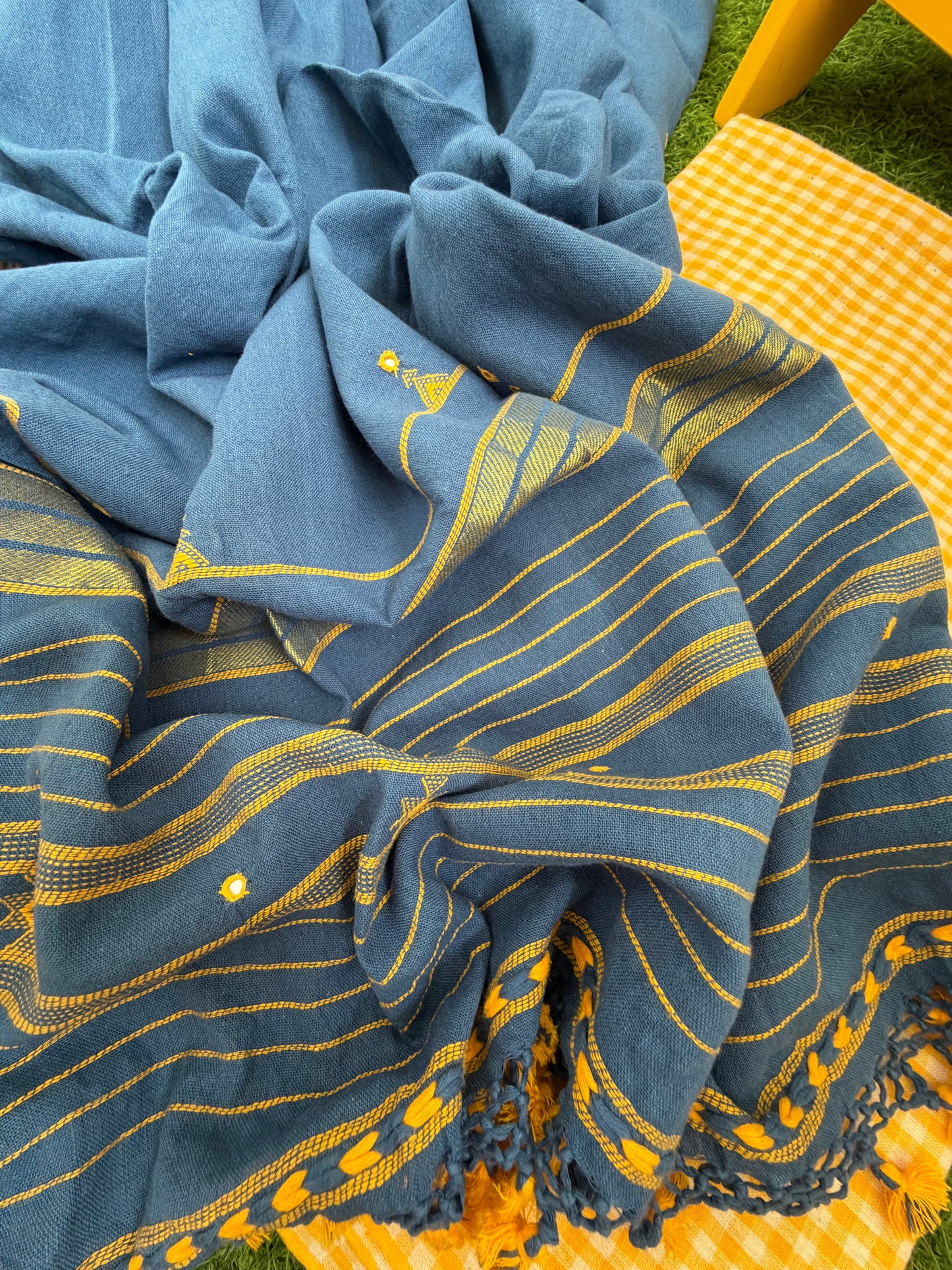 Kala Cotton check Kurta and dupatta