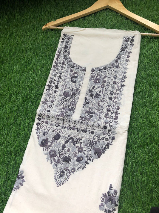 Handwoven Cotton embroidered kurta