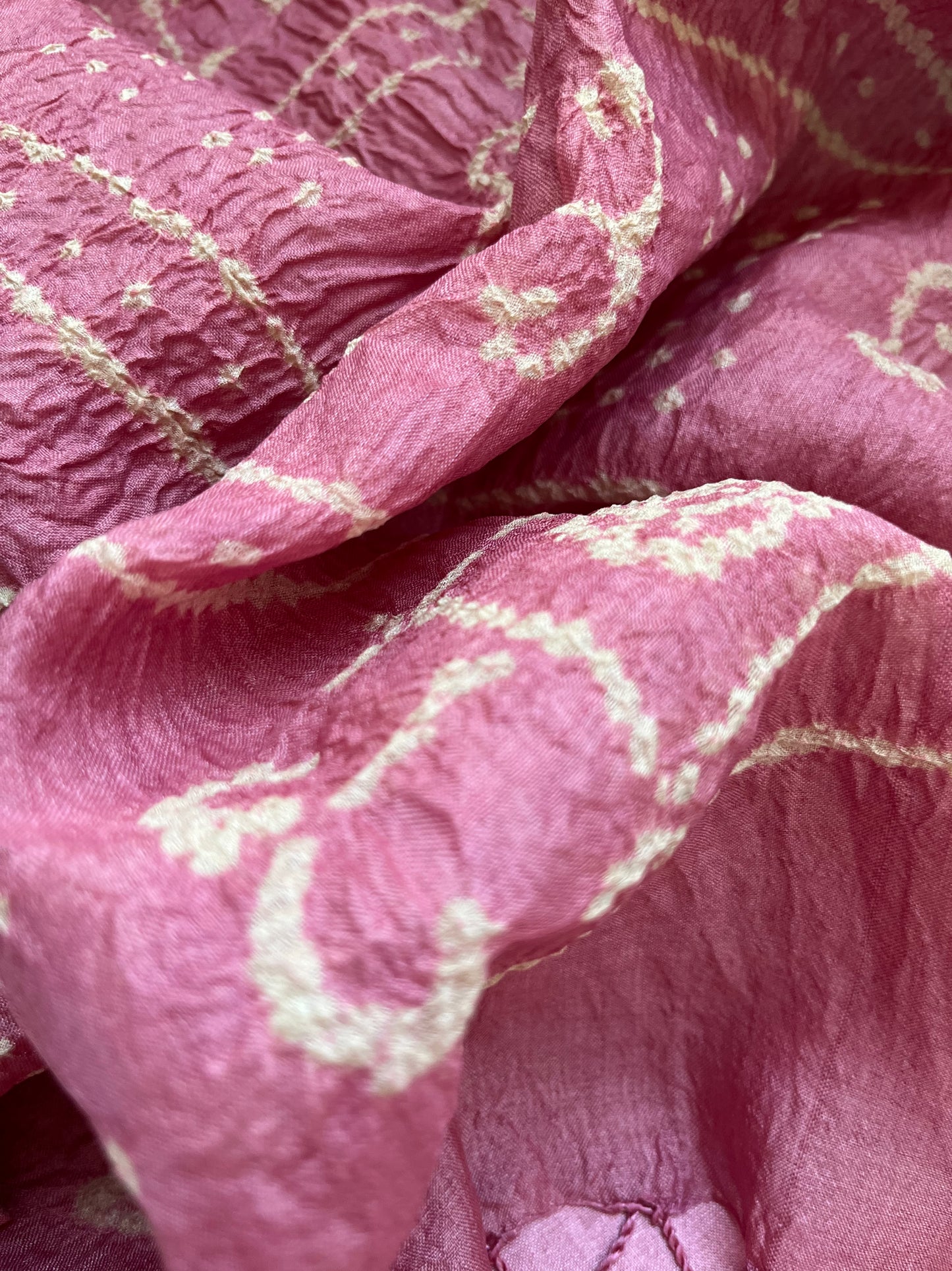 Tussar silk Bandhani dupatta plain kurta