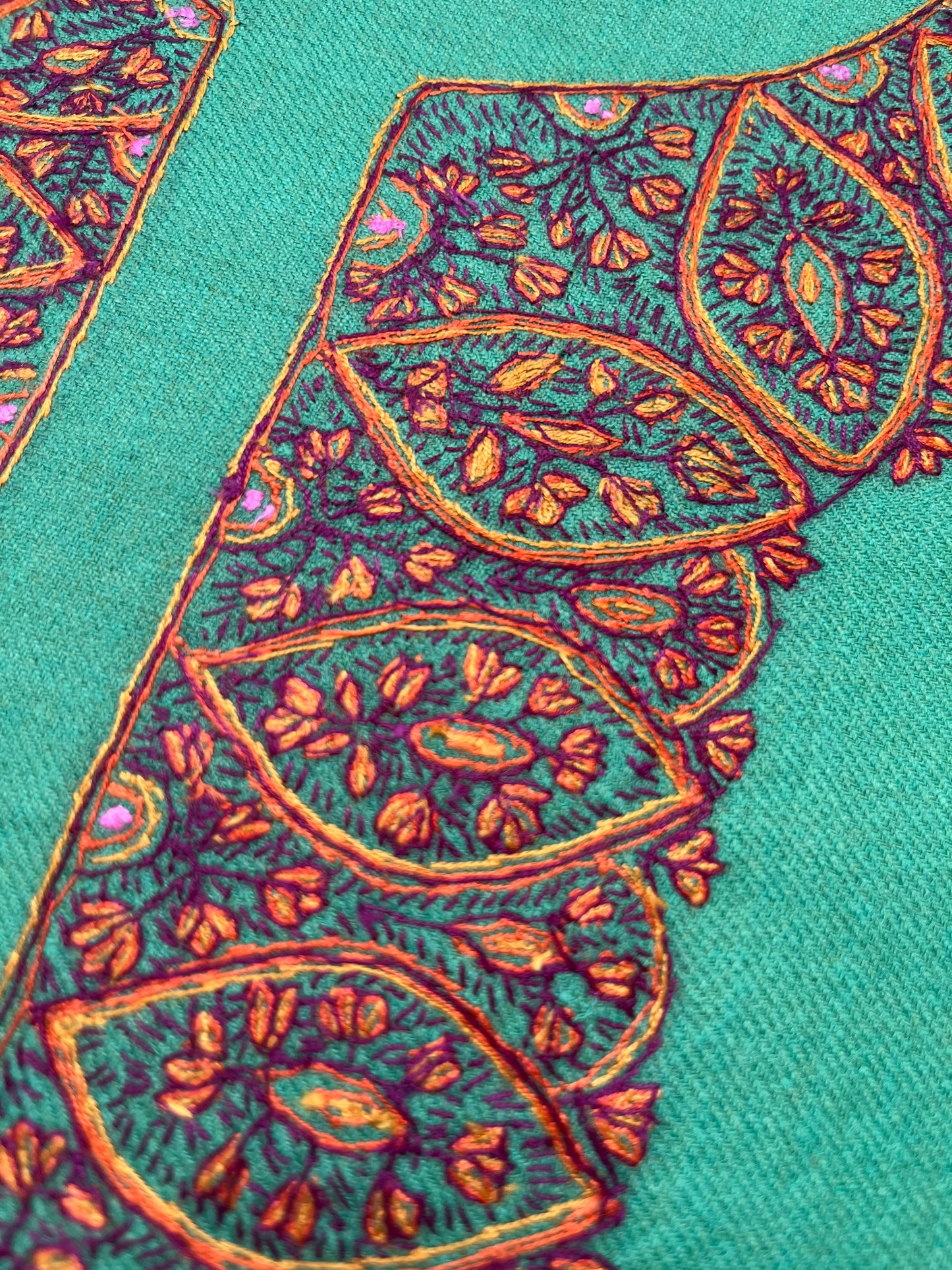 Woollen hand embroidered suit