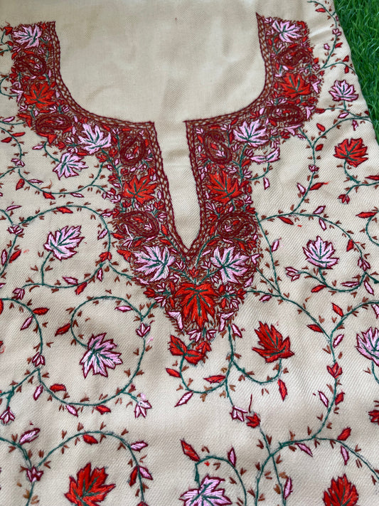Woollen hand embroidered suit