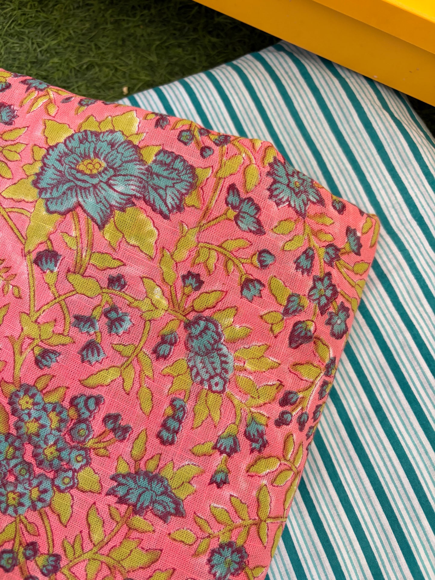 Cotton slub kurta stripe Bottom
