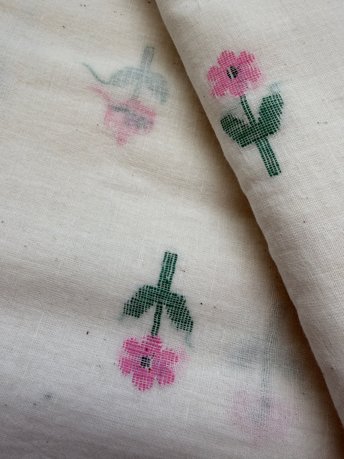 Jaamdani mul fabric