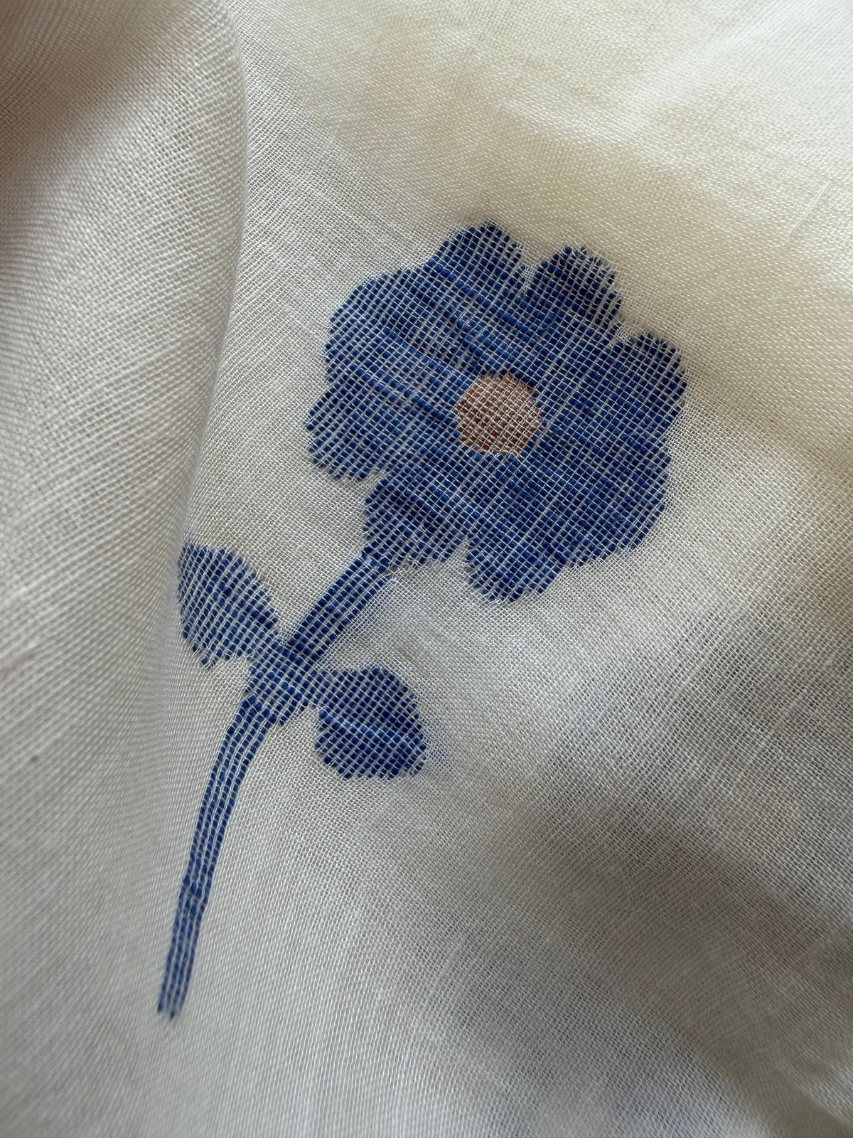 Jaamdani mul fabric