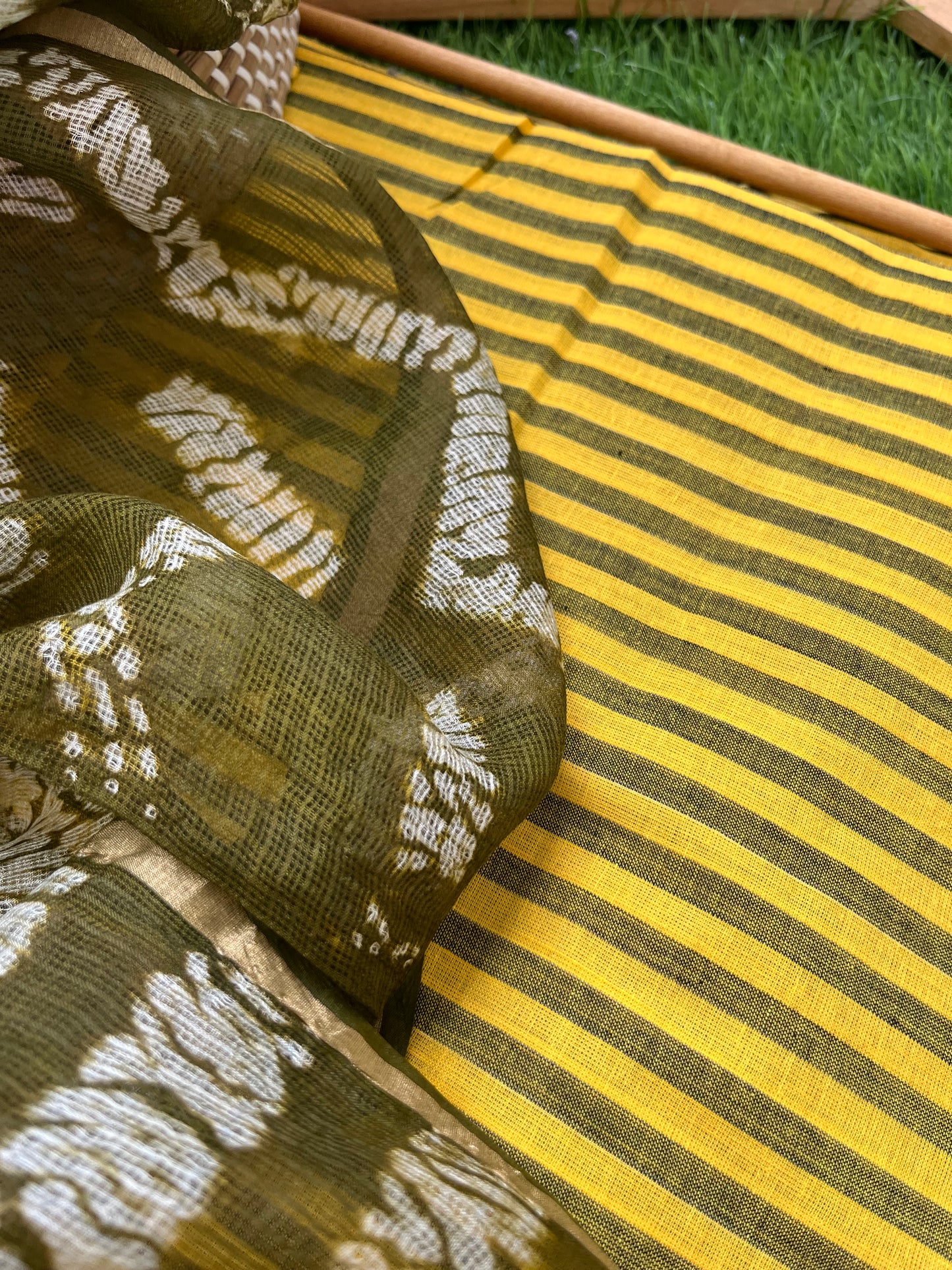 Kota silk shibori Dupatta cotton Kurta bottom fabric