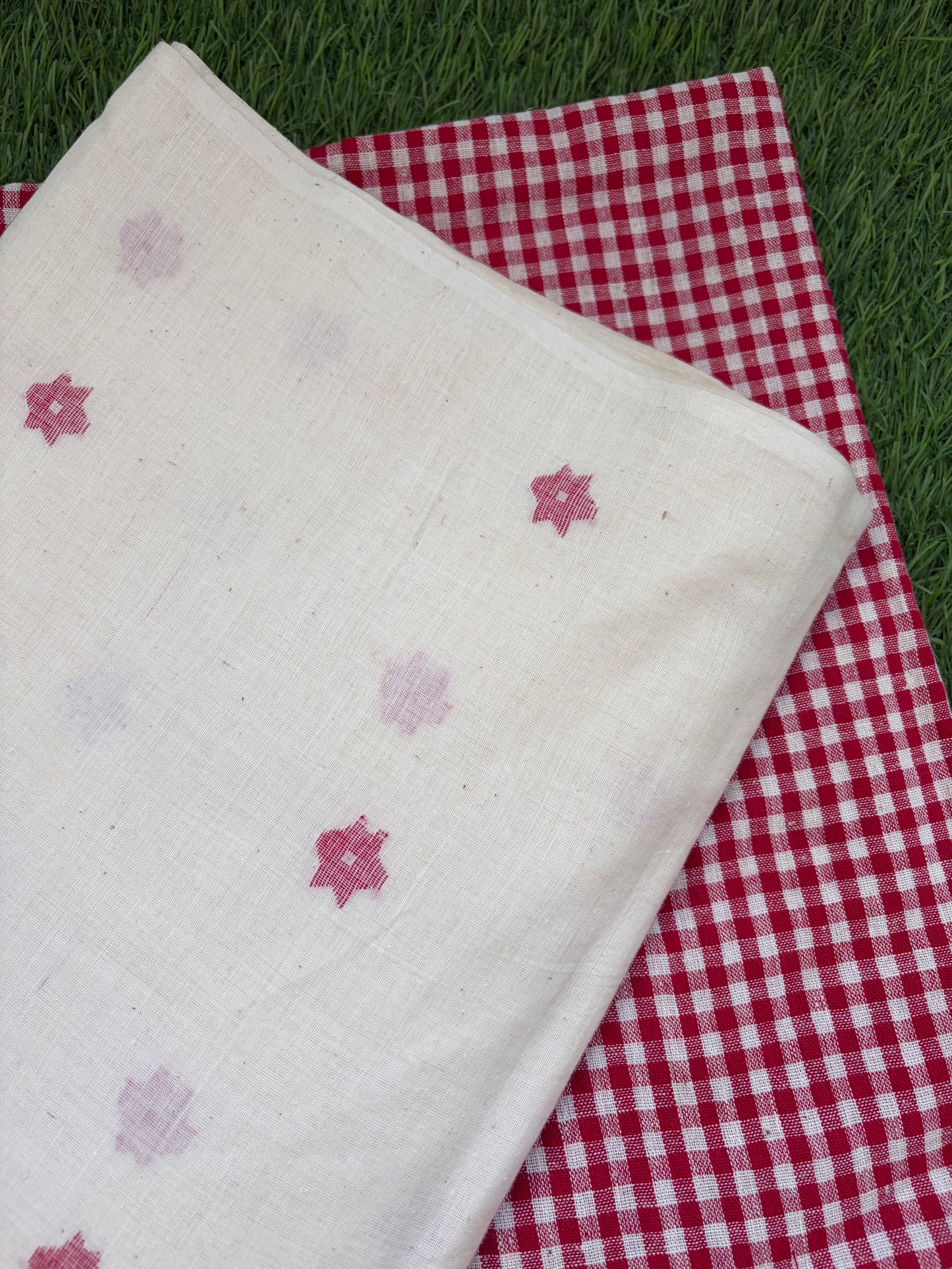 Kala Cotton checks jaamdani kurta Bottom