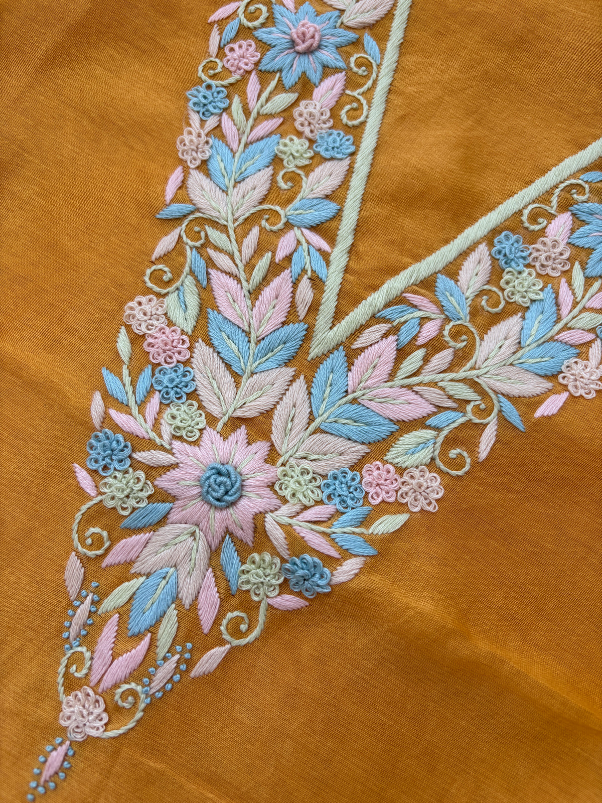 Chanderi silk thread work Kurta