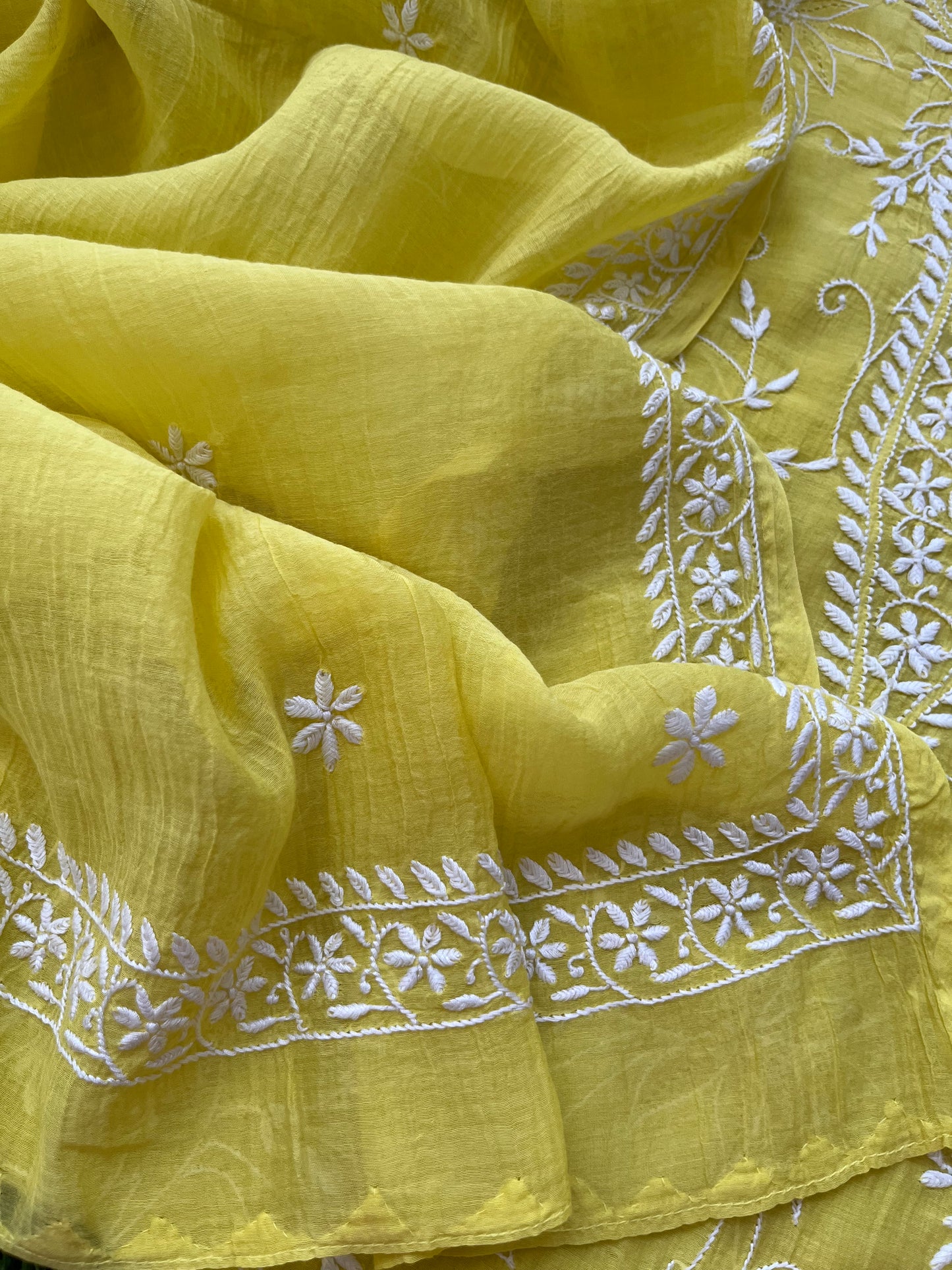 Chanderi Chikankari Kurta Dupatta