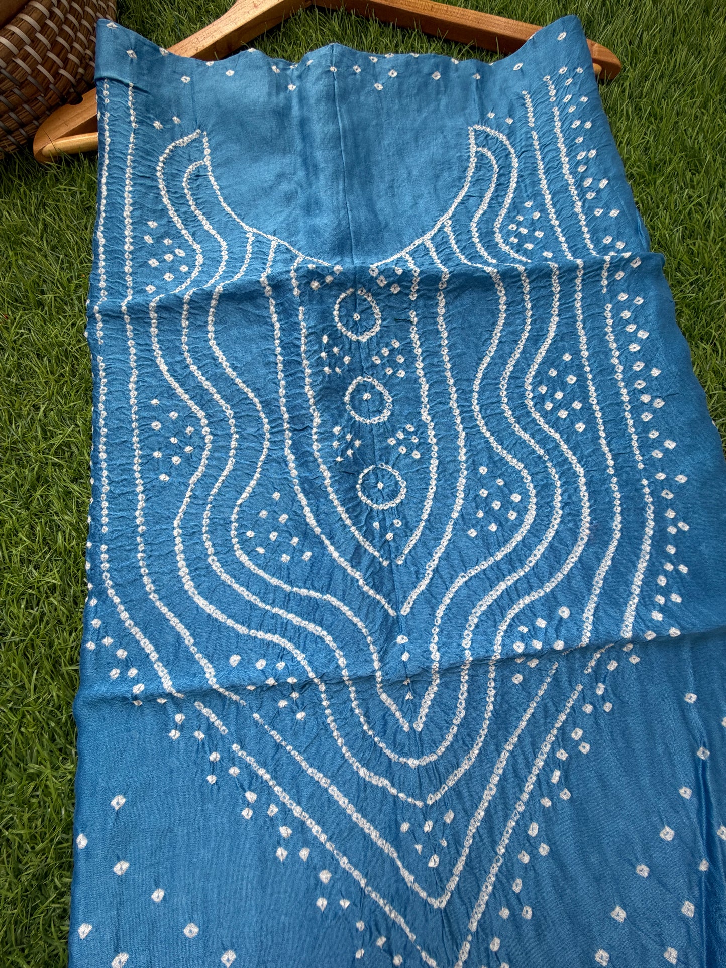 Chanderi Bandhani kurta dupatta
