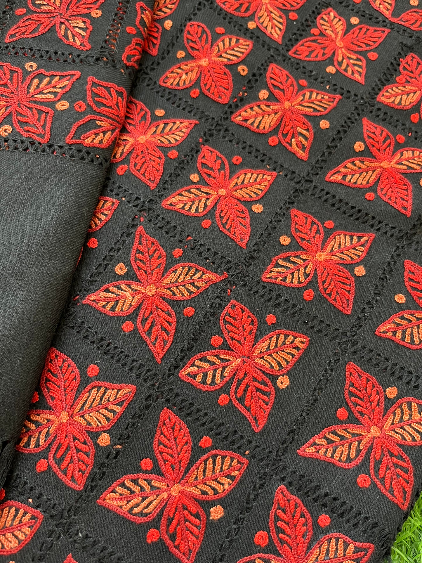 Woollen hand embroidered suit