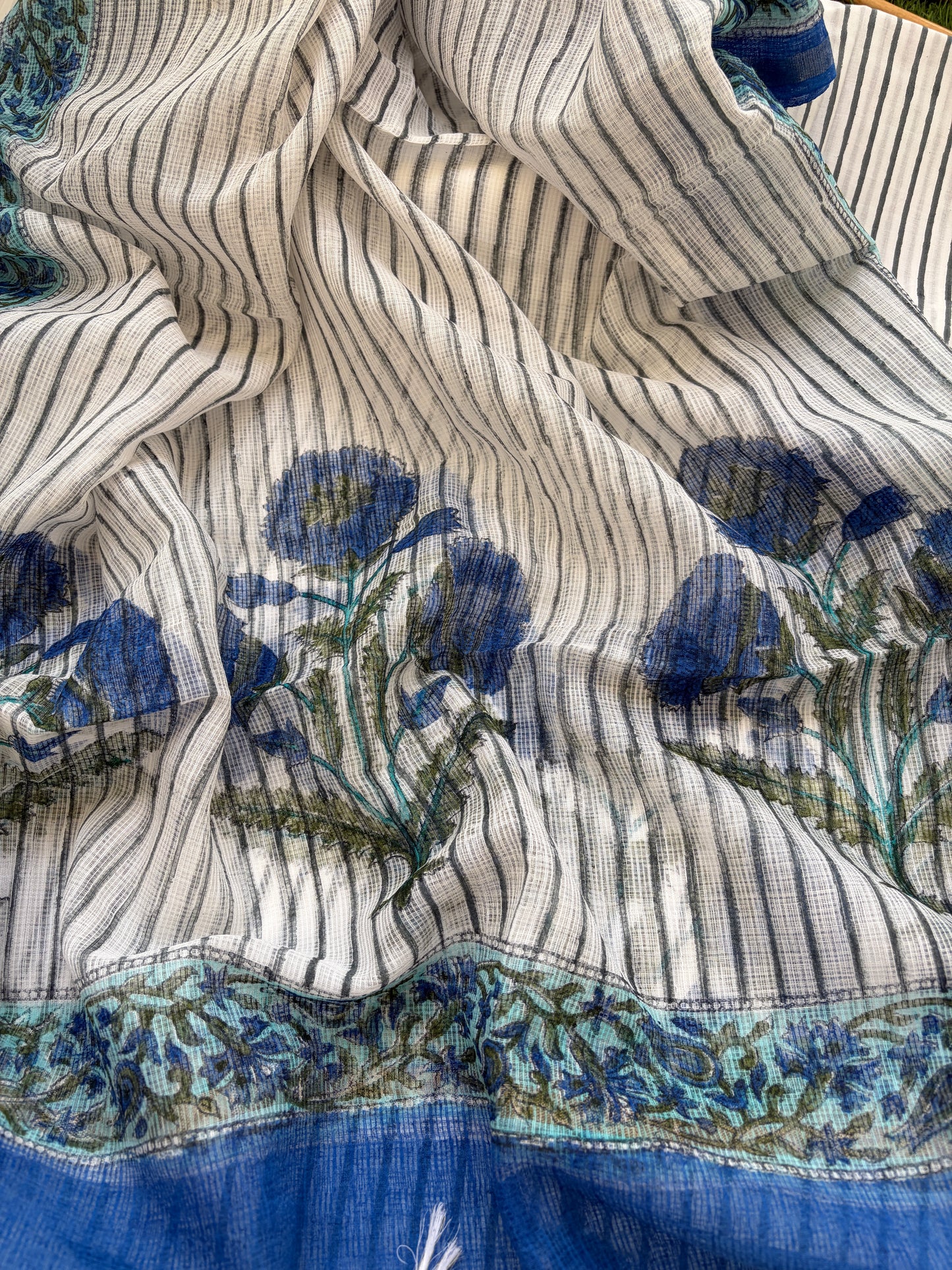 Block print kota Dupatta cotton Kurta bottom