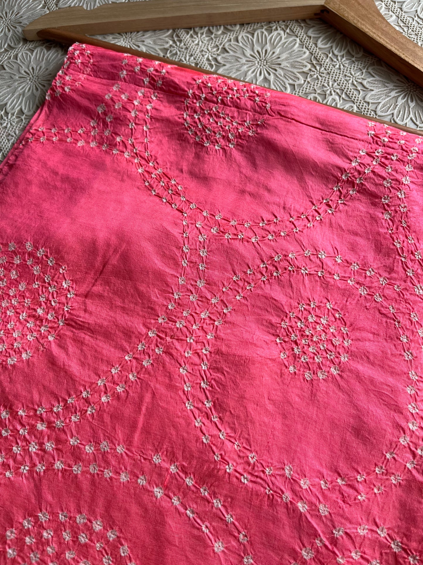 Mulberry Silk bandhani kurta