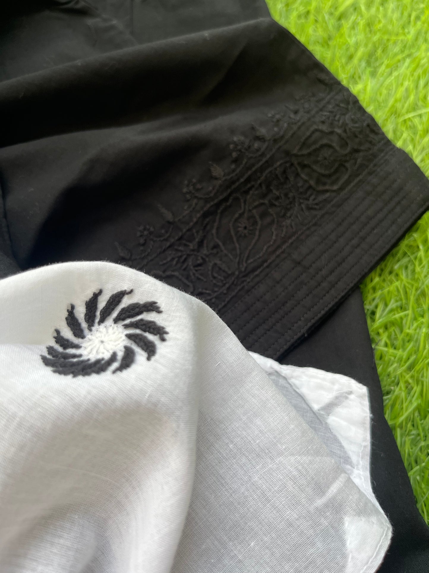 Cotton chikankari kurta dupatta