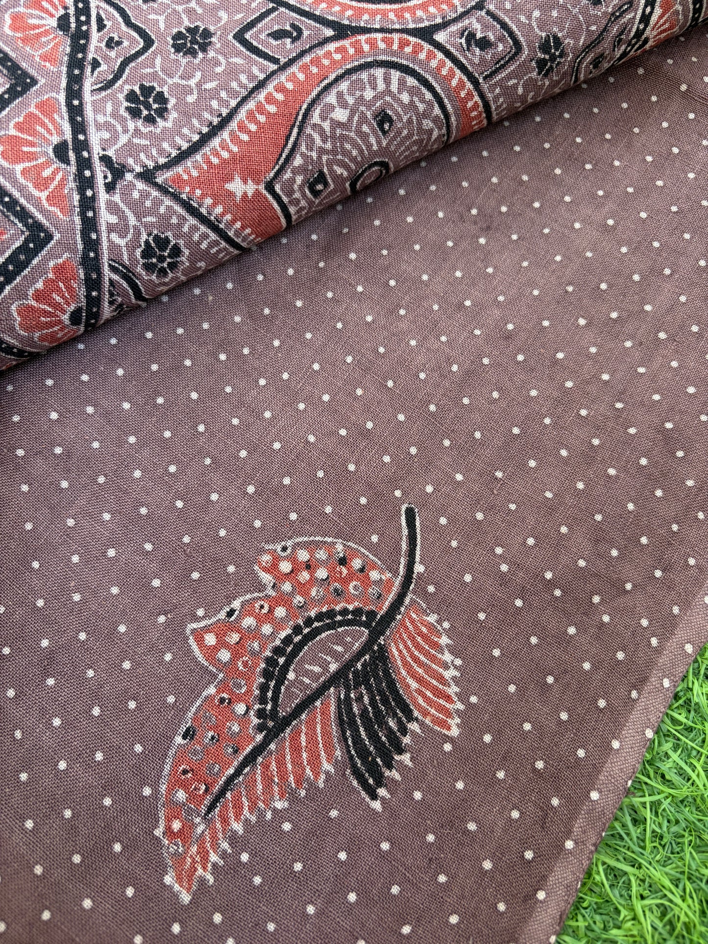 Linen Ajrakh Kurta