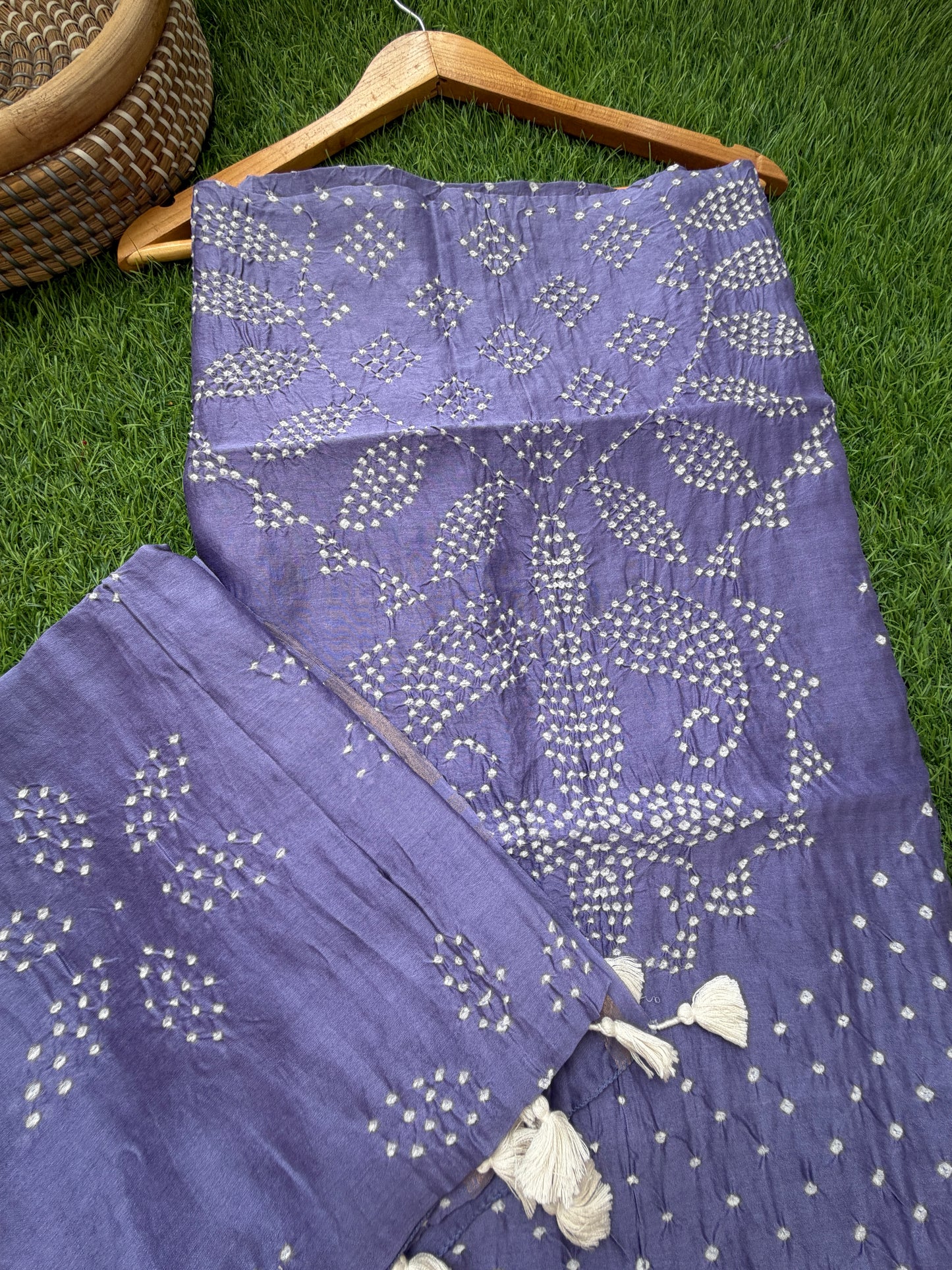 Chanderi Bandhani kurta dupatta