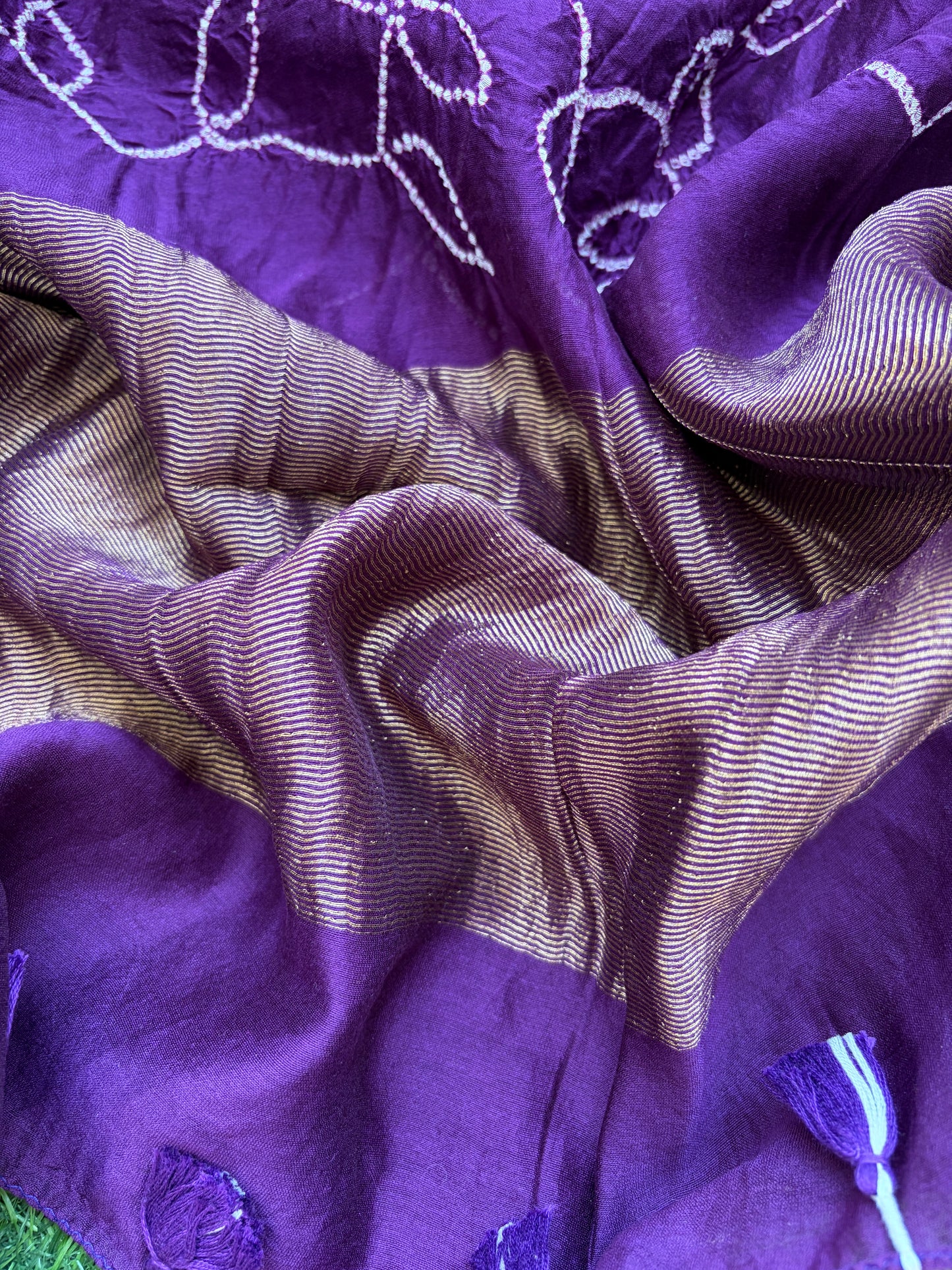 Bandhani Chanderi silk Dupatta