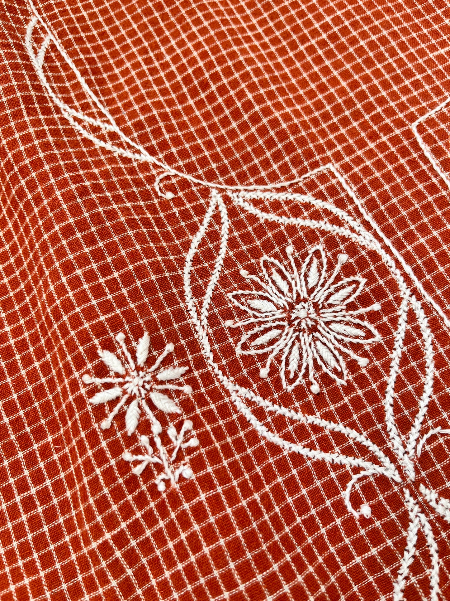 Chikankari kala cotton Kurta