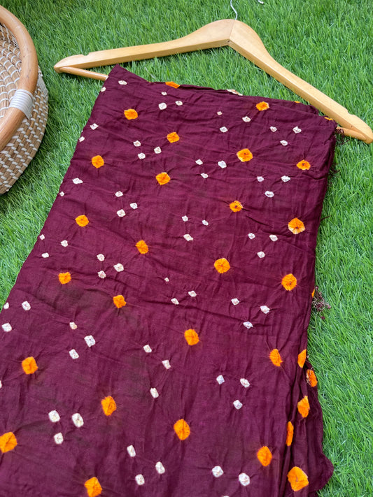 Cotton bandhani kurta