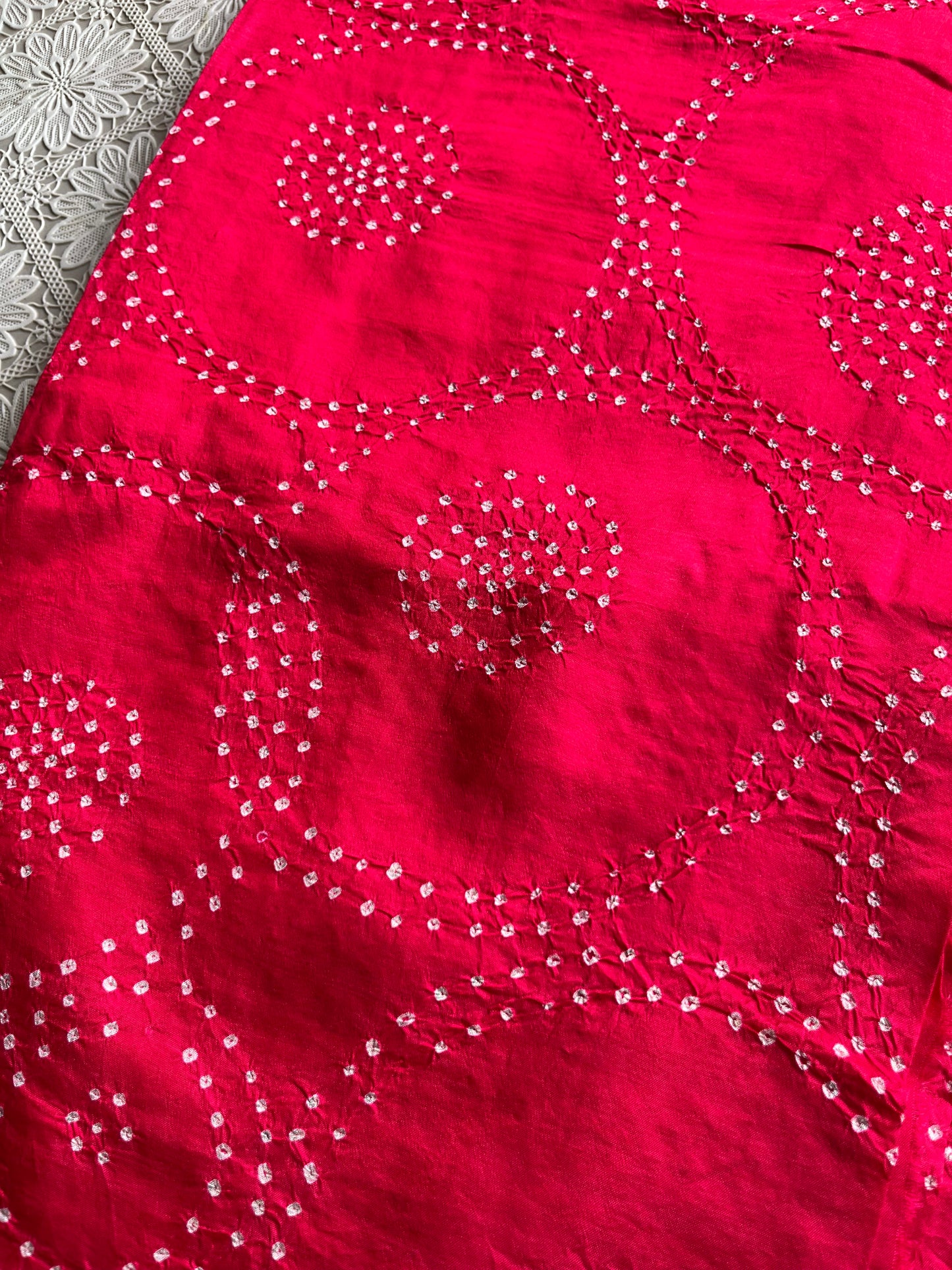 Mulberry Silk bandhani kurta