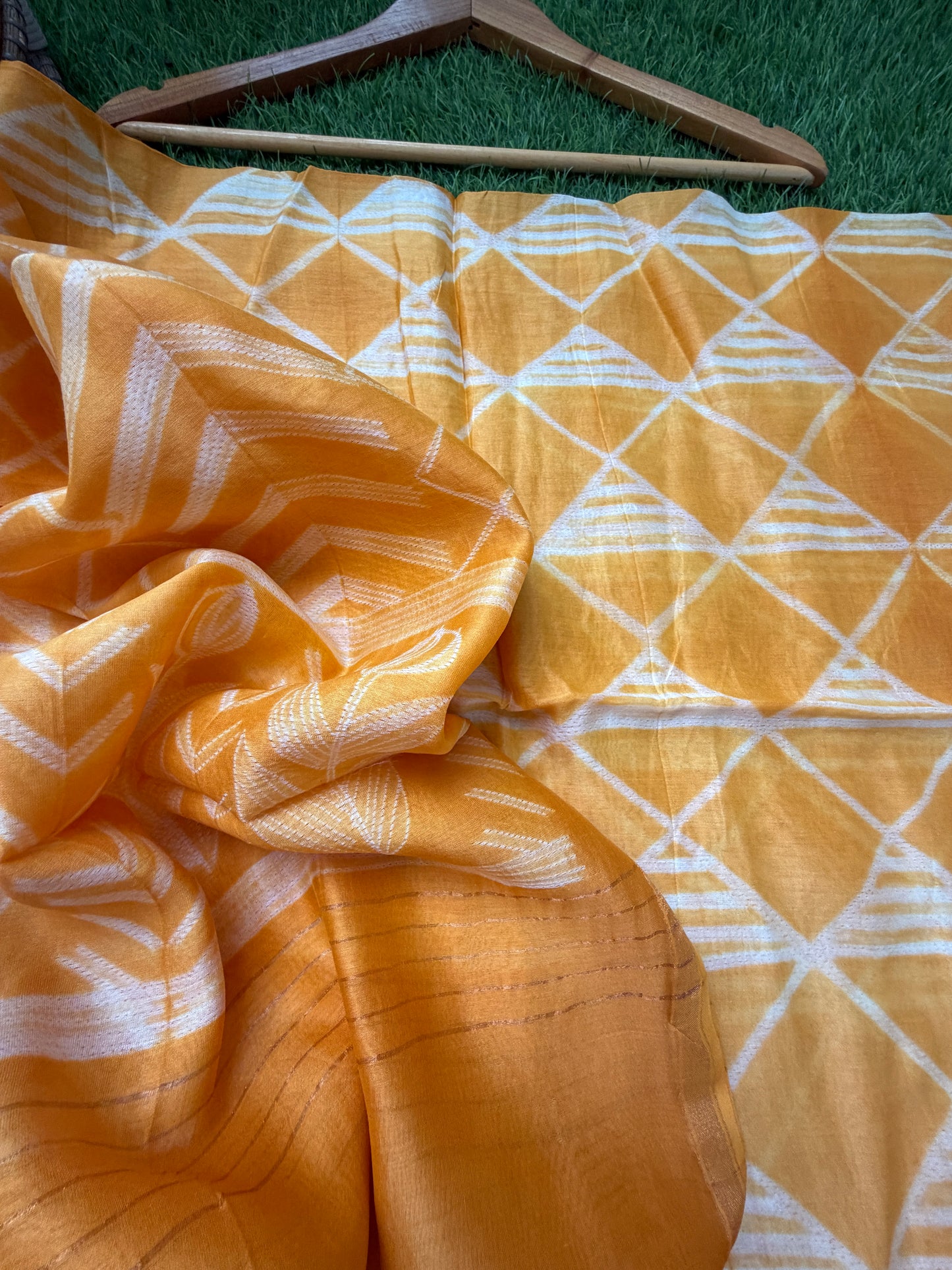 Chanderi Shibori kurta dupatta