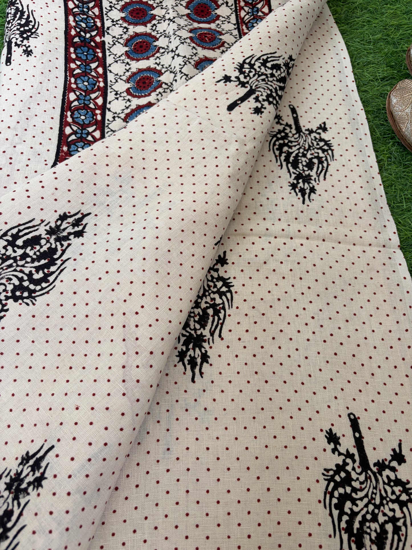 Linen Ajrakh Kurta