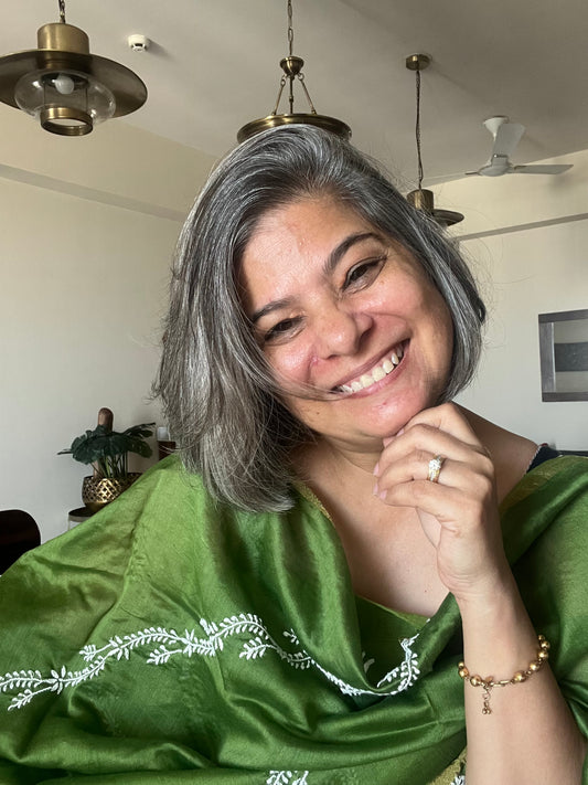 Chanderi chikan kurta and Dupatta