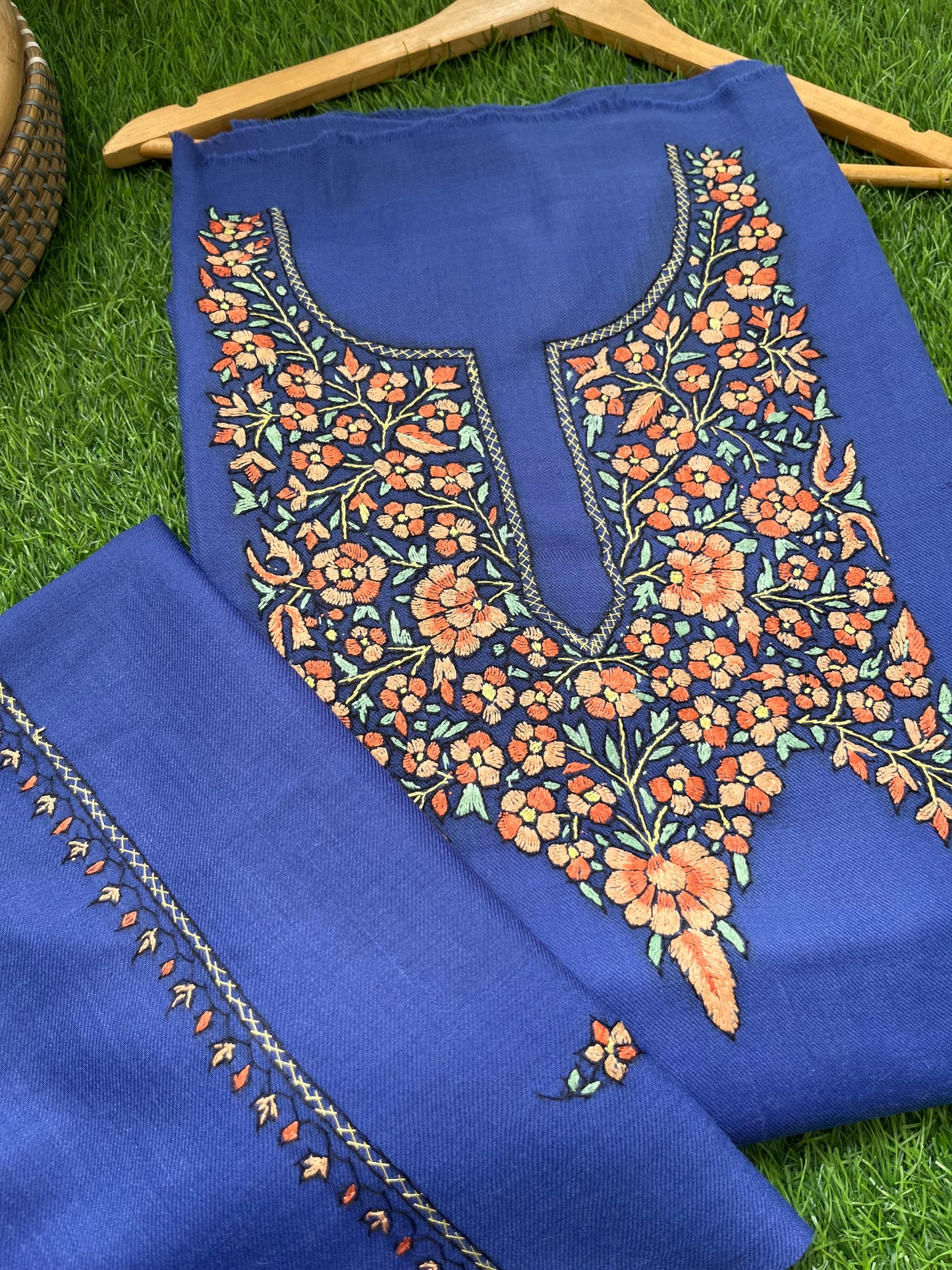 Woollen hand embroidered suit