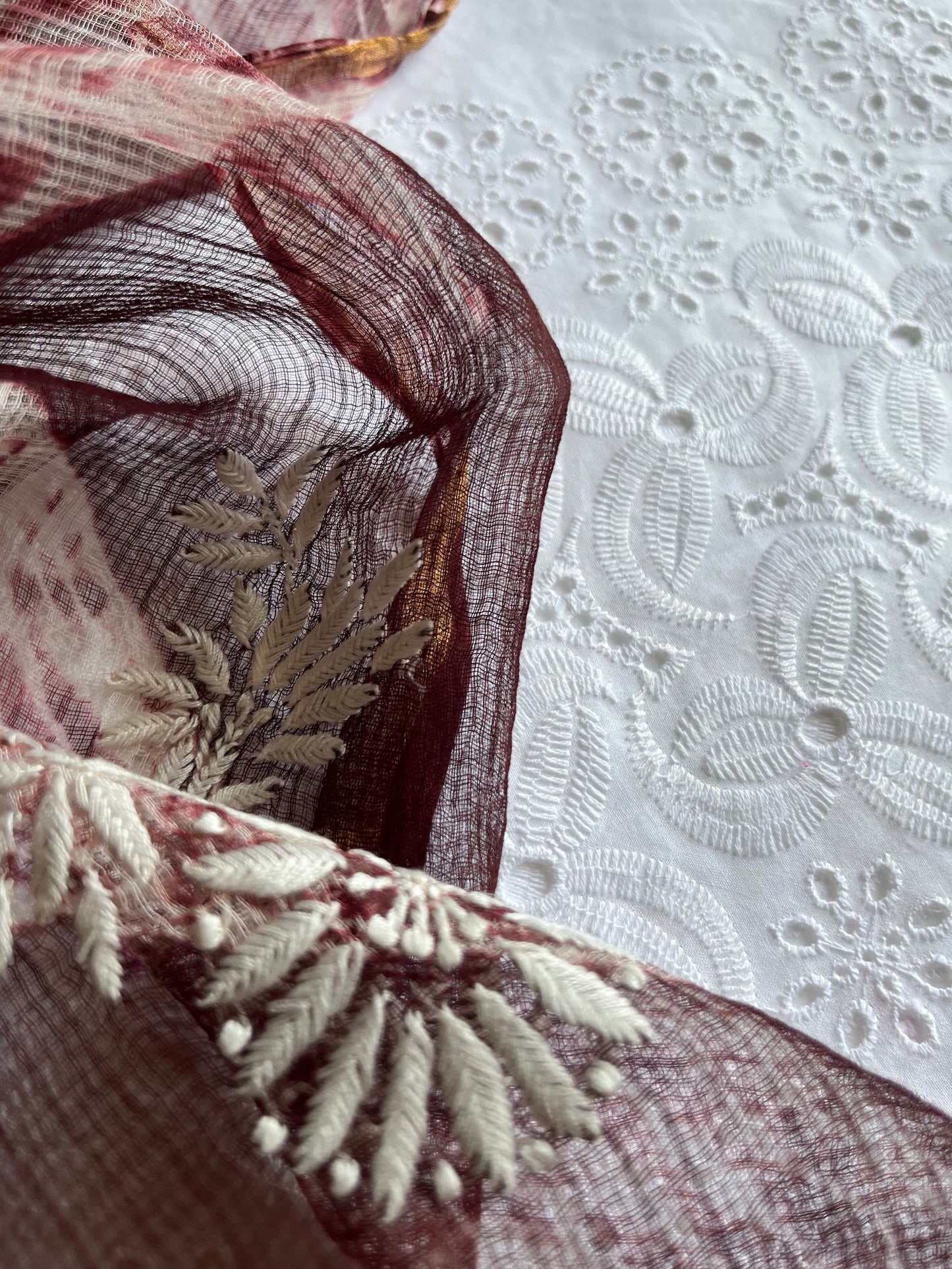 Mangalgiri Cotton kurta hakoba bottom Kota Doria dupatta