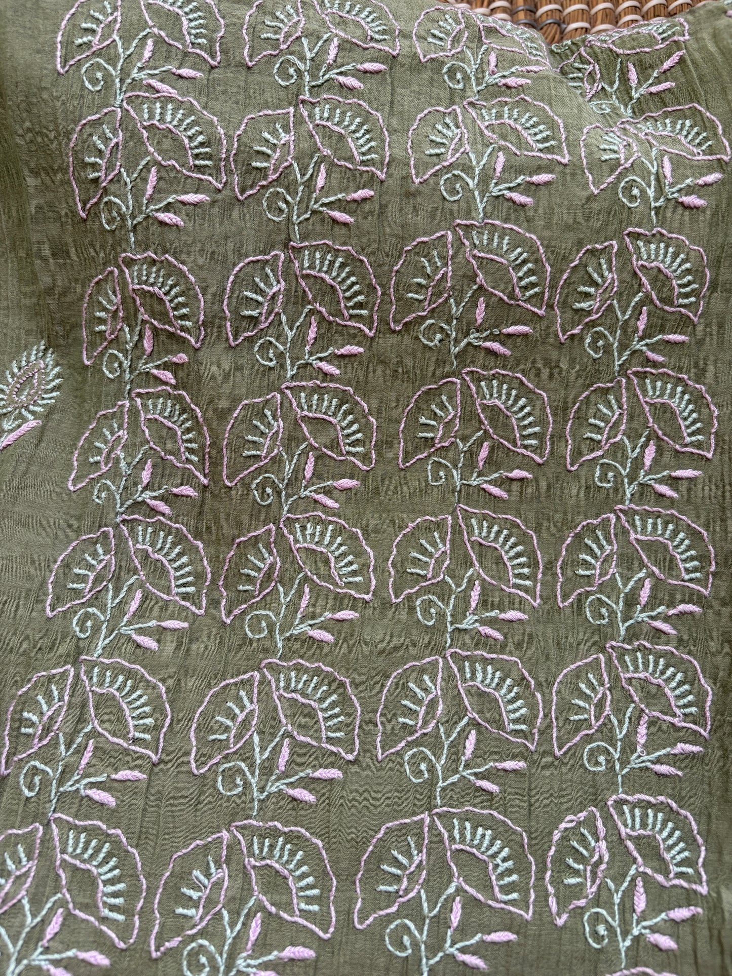 Chanderi Chikankari Kurta Dupatta
