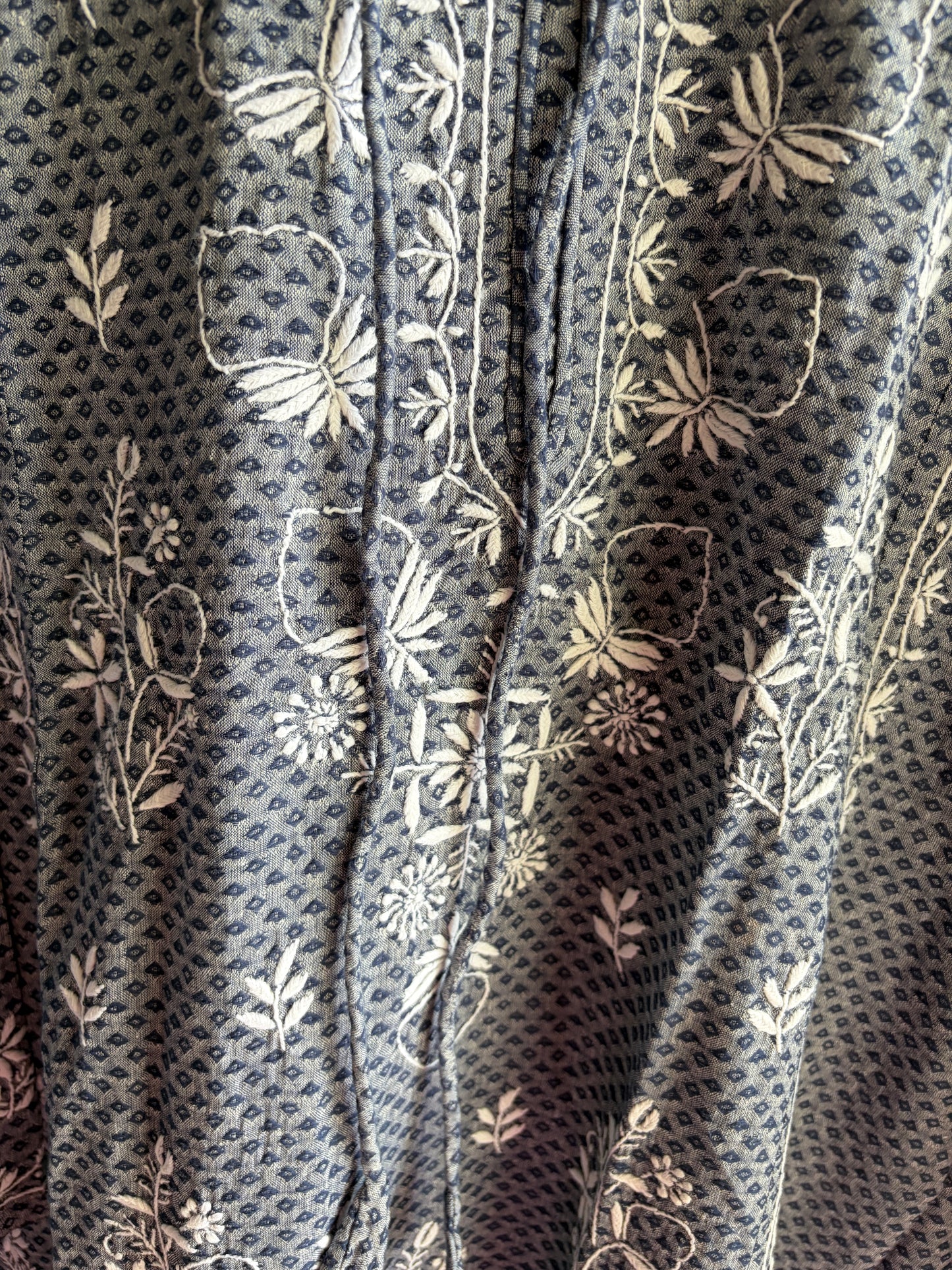 Rozana: Mangalgiri Cotton chikankari kurta