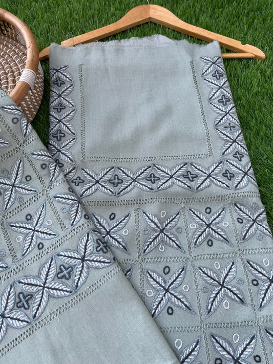 Woollen hand embroidered suit