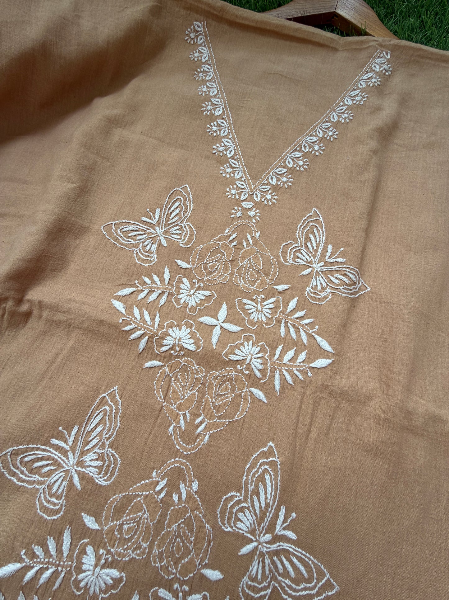 Kala cotton chikan Kurta