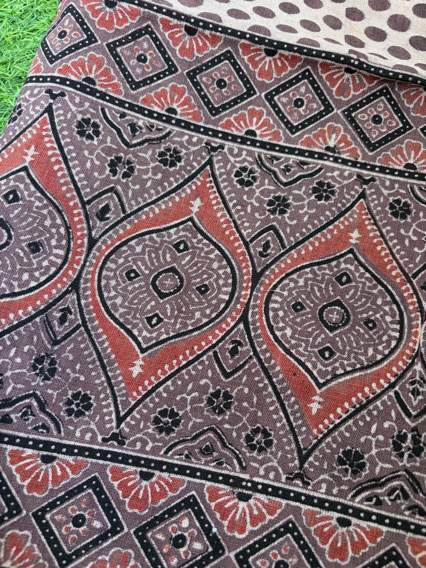 Linen Ajrakh Kurta