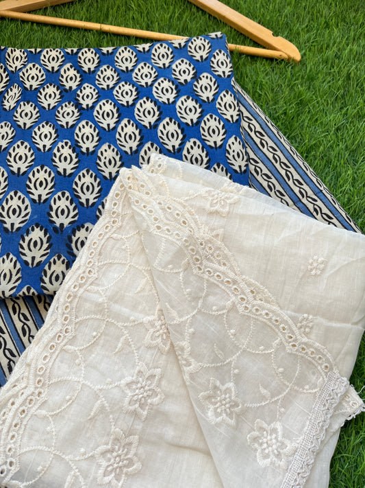 Kurta Bottom scalloped Dupatta