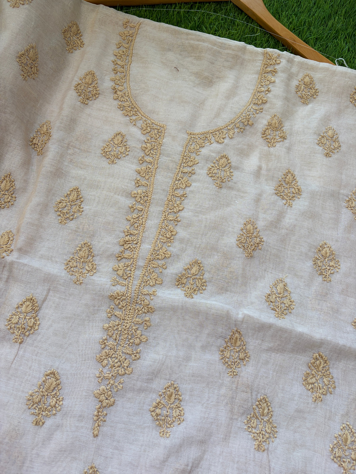 Chikankari chanderi Kurta