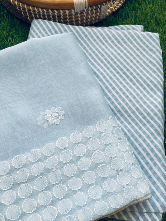 Jaamdani kurta chanderi dupatta
