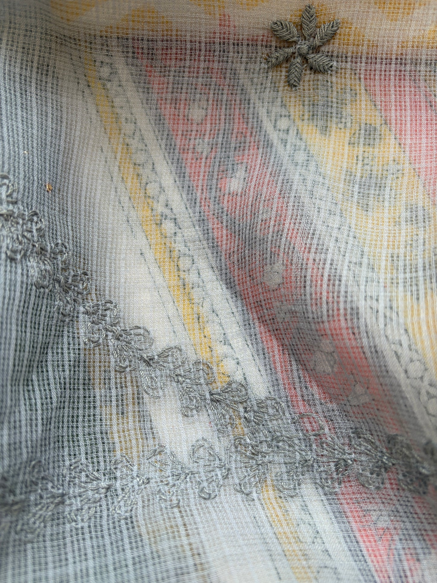 Cotton kurta bottom Kota Doria chikankari dupatta