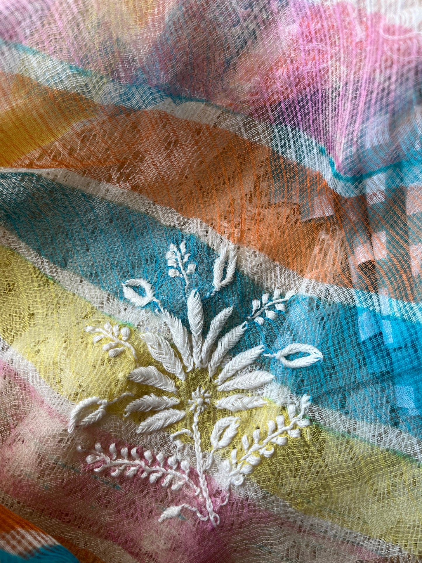 Cotton check kurta bottom fabric kota doria chikan work dupatta