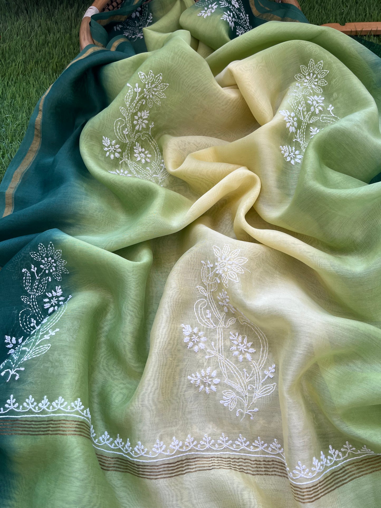 Kala cotton  kurta bottom chanderi dupatta