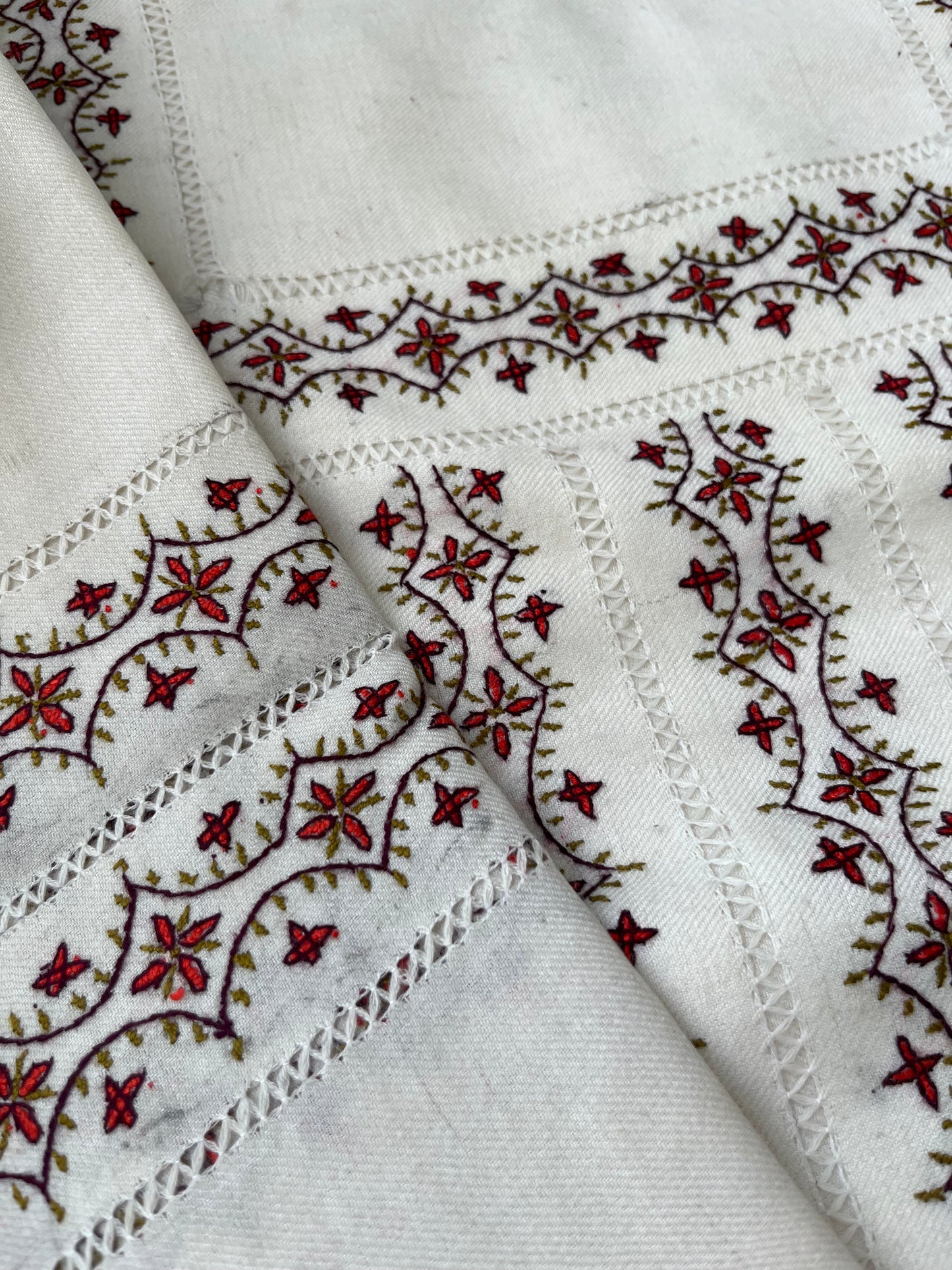 Woollen hand embroidered suit